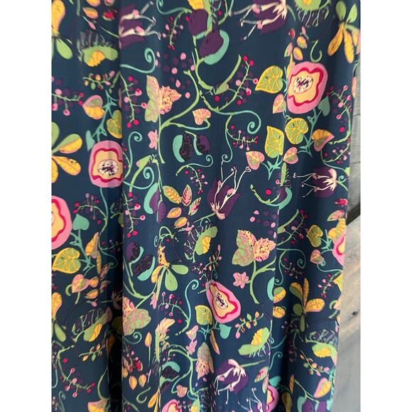 Lularoe Maxi Skirt Womens Extra Small Blue Floral Colorful Boho Flowy Stretchy - Picture 8 of 8